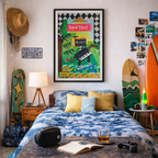 Tokin' Tiles Framed Print