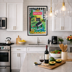 Tokin' Tiles Framed Print